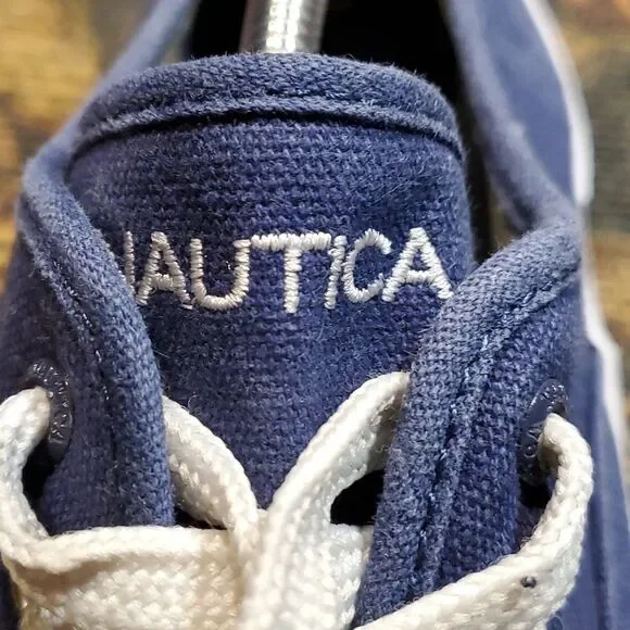 Men’s Nautica Deckloom Navy Canvas Sneakers - Picture 7 of 9